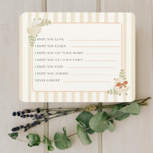 Wensen voor baby tweeling Twee kleine kuiken baby Notitiekaartje