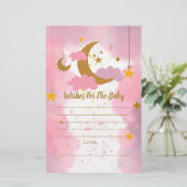 Wensen voor Baby Twinkle Twinkle Little Star Pink (Staand voorkant)