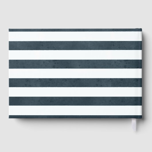 Wensen voor Baby | Waterverf Whales Baby shower Gastenboek (Achterkant)