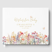 Wensen voor Baby! Wildflower Gastenboek (Voorkant)