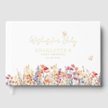 Wensen voor Baby! Wildflower Gastenboek