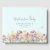 Wensen voor Baby! Wildflower Gastenboek (Voorkant)