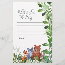 Wensen voor baby Woodland forest baby vrienden