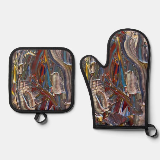 Wensen voor Blue Oven Mits Ovenwant & Pannenlap Set (Voorkant)