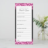 Wensen voor bruid en bruidegom Feest vonken Roze Kaart (Staand voorkant)