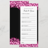 Wensen voor bruid en bruidegom Feest vonken Roze Kaart (Voorkant / Achterkant)