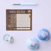 Wensen voor de Baby AA Cowboy Baby shower Kaart (Enkel)