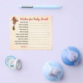 Wensen voor de Baby AA Fireman Baby shower Kaart (Enkel)