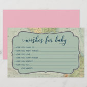 Wensen voor de baby bij avontuurlijk babyfeestje (Voorkant / Achterkant)