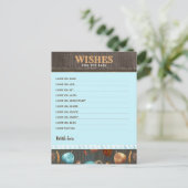 Wensen voor de Baby Herfst Pumpkin Boys Baby showe Briefkaart (Staand voorkant)