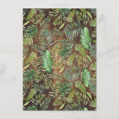 Wensen voor de Baby Safari Baby shower Game Kaart (Achterkant)