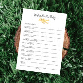 Wensen voor de Baby Teddy Bear Kaart