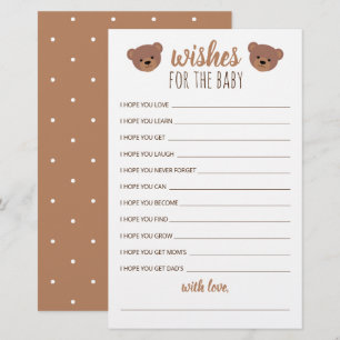 Wensen voor de baby voor baby shower en verjaardag