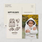 Wensen voor de Feestdagen Essentiële Foto Ansichtk (Voorkant / Achterkant)