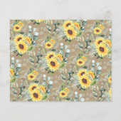 Wensen voor de Mrs Greenery Sunflowers Kaart (Achterkant)