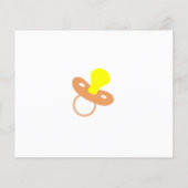 Wensen voor een baby, Cat, baby shower kaart (Achterkant)