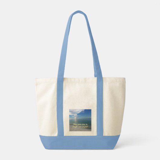 Wensen voor een gezegende, stralende, vreugdevolle tote bag (Achterkant)