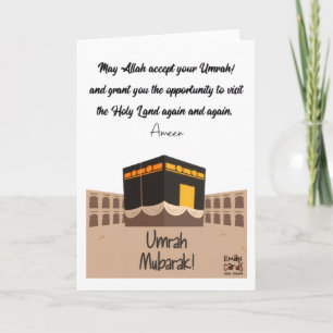 Wensen voor een gezegende Umrah Kaart