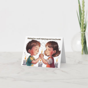 Wensen voor een wereld waarin hoop en liefde gedij kaart