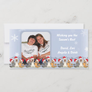 Wensen voor het beste sneeuwvlokje van het seizoen feestdagenkaart