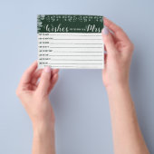 Wensen voor het bruidsfeest van de aanstaande mevr flyer (Hand)