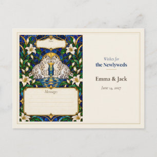 Wensen voor het bruiloftsgastenboek met Sneeuwluip Briefkaart