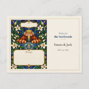 Wensen voor het Huwelijksgastenboek van de Rode Pa Briefkaart
