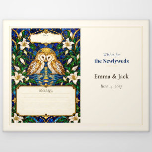 Wensen voor het Huwelijksgastenboek van de Uil Briefkaart