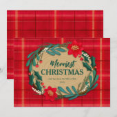 Wensen voor houten plakjes feestdagenkaart (Voorkant / Achterkant)