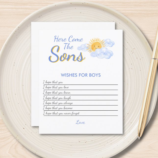 Wensen Voor Jongens Baby Shower Spel (Creator heeft geüpload)