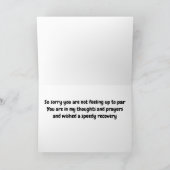 WENSEN VOOR U OM "GOED TE WORDEN" BINNENKORT FEESTDAGEN KAART (Binnen)