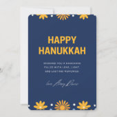 Wensen wij u een Hanukkah uitnodiging (Voorkant)
