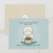 Wensen zijn hoop en dromen Briefkaart (Voorkant / Achterkant)