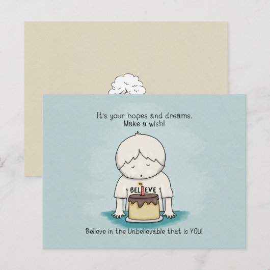 Wensen zijn hoop en dromen Briefkaart (Voorkant / Achterkant)