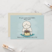 Wensen zijn Hoop en Dromen Flat Wenskaart Kaart (Voorkant / Achterkant in situ)