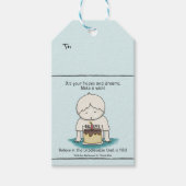 Wensen zijn Hoop en Dromen Gift Label Cadeaulabel (Voorkant)