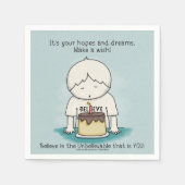 Wensen zijn hoop en dromen servet (Voorkant)