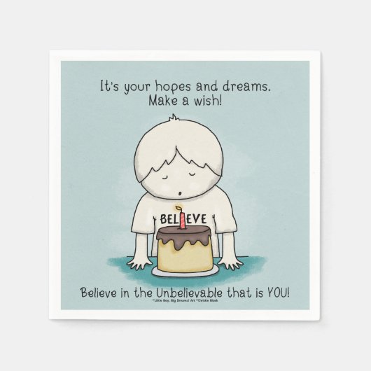 Wensen zijn hoop en dromen servet (Voorkant)