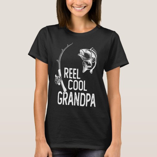 wensend dat ik aan het vissen was t-shirt (Voorkant)