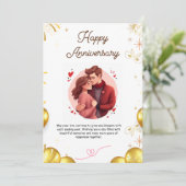 Wensend dat je een dag hebt met een mooie verjaard kaart (Staand voorkant)