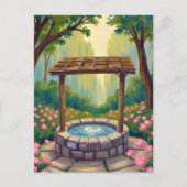 Wensend goed magisch bloemenbos briefkaart (Voorkant)