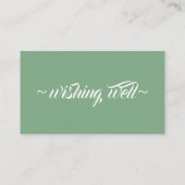 Wensend Goed voor Eucalyptus Thema Bruiloft Informatiekaartje (Achterkant)