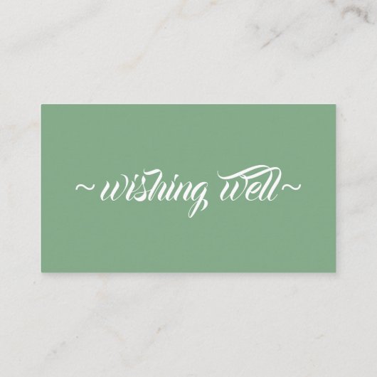 Wensend Goed voor Eucalyptus Thema Bruiloft Informatiekaartje (Achterkant)