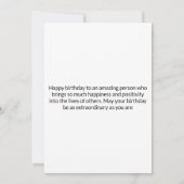 Wensend jou geluk, liefde en succes kaart (Achterkant)