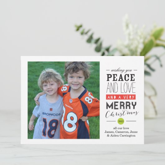 Wensend u de Kaart van de Foto van de Vakantie (Staand voorkant)