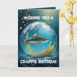 Wensend u een Crappie Verjaardagskaart Kaart