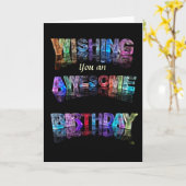 Wensend u een Geweldige Kaart van de Verjaardag (Gele Bloem)