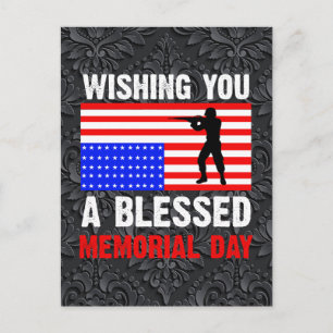 Wensend u een gezegende Memorial Day-62237 Uitnodiging Briefkaart
