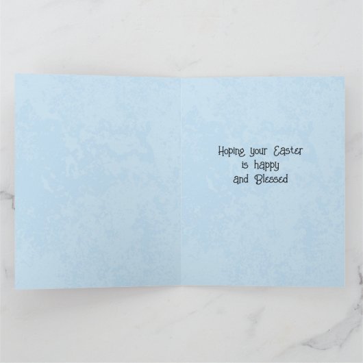 Wensend u een gezegende paaskaars bloemen kaart (Binnen)