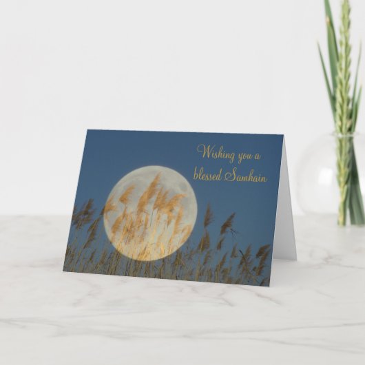 Wensend u een heilige Samhain Kaart (Voorkant)
